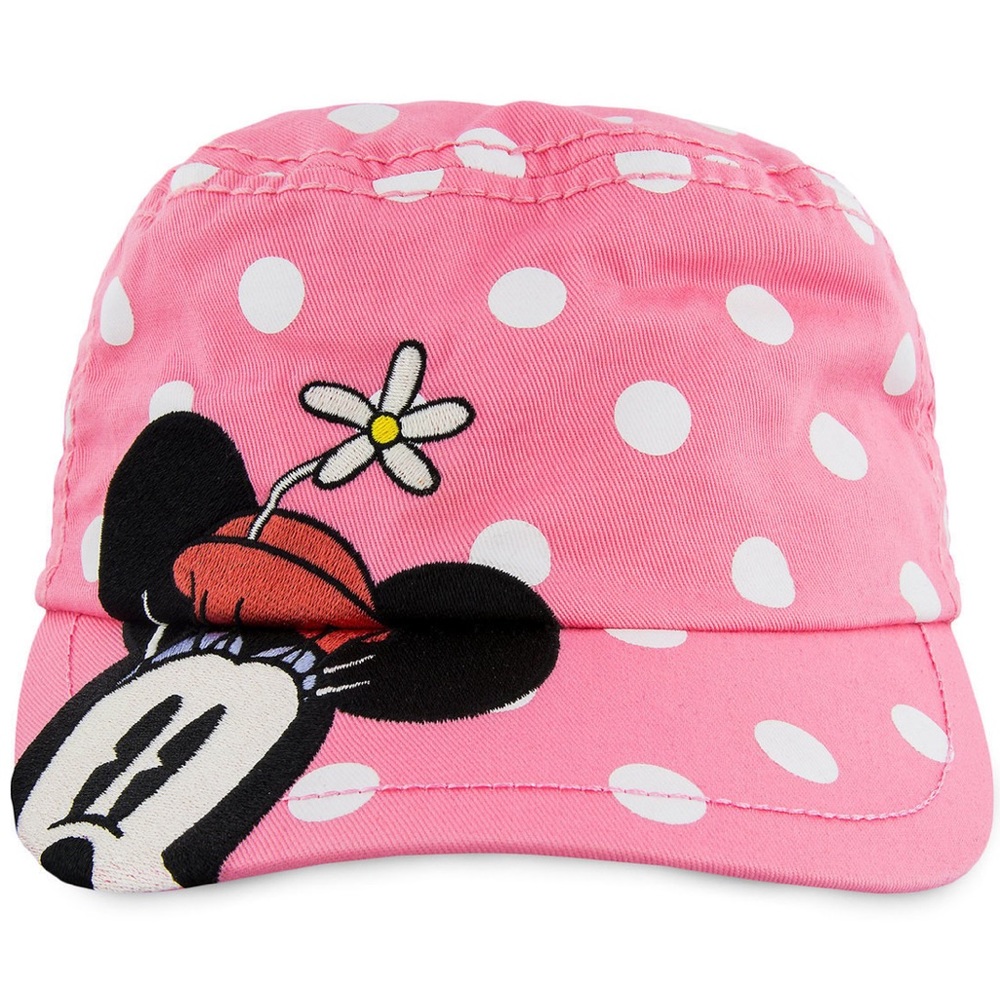 ✅ 5 for $25 - GUC Minnie Mouse Pink Polka Dot Embroidered Hat, Youth (2-5T)